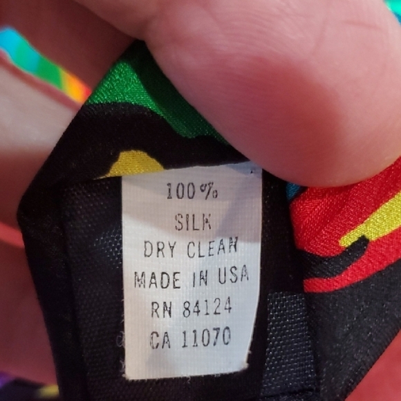 PAINTED TONGUES "Rare" Rolling STONES SILK TIE VINTAGE 1994 - Picture 4 of 8